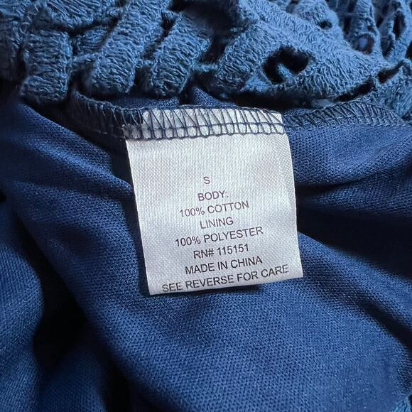 Romeo & Juliet Couture Sleeveless Crochet Mini Dress Size S NEW Party Old Money - Picture 7 of 9